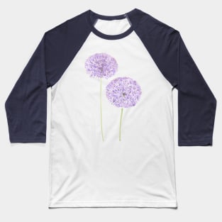 2 purple Allium watercolor Baseball T-Shirt